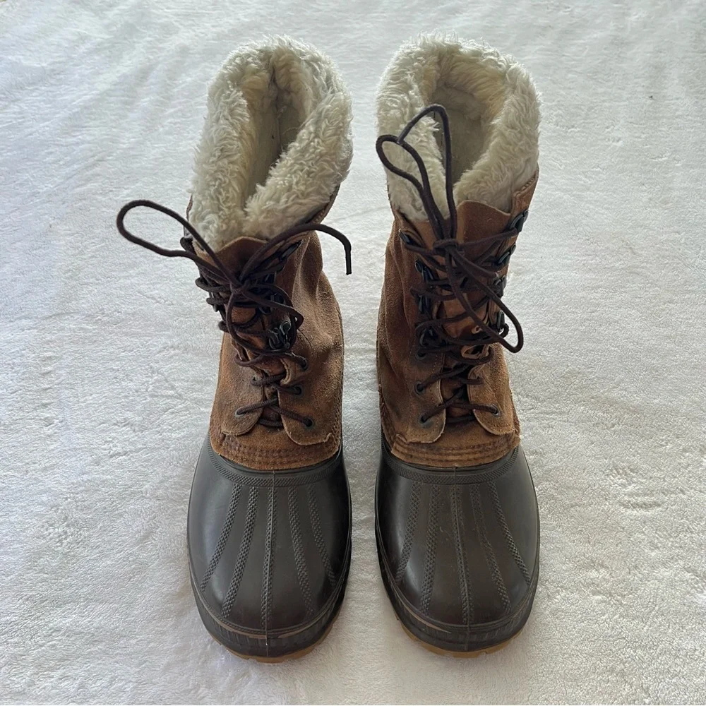 SOREL Vintage Kaufman Steel Shank Winter Snow Boots Size 9 Men